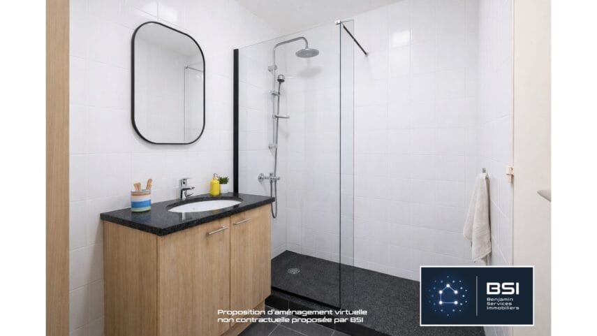 10 appartement 239 000 € Nanterre Mont Valérien salle d&rsquo;eau